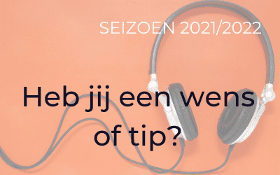 Naar wie wil jij luisteren in 2020/2021?